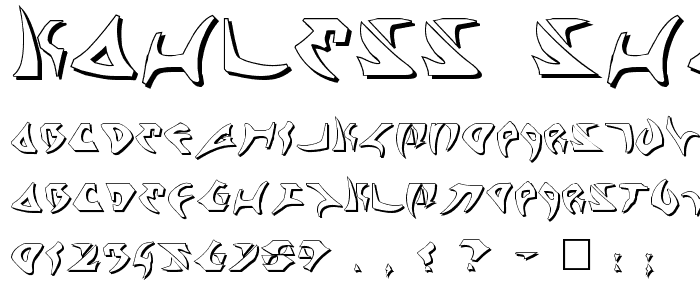 Kahless Shadow font